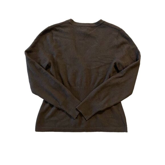 Jillian Jones Chocolate Brown Angora/Wool Blend Cardigan | Size L - Picture 2 of 3